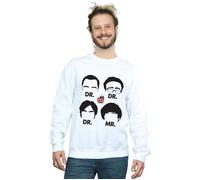 The Big Bang Theory Men's Doctors & Mr Sweatshirt in White | Size: Large The Big Bang Theory White L