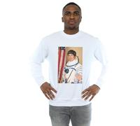 The Big Bang Theory Men's Howard Wolowitz Rocket Man Sweatshirt in White | Size: XL The Big Bang Theory White XL