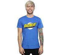 The Big Bang Theory Men's Sheldon Bazinga T-Shirt Royal Blue Large