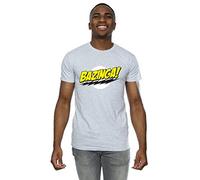 The Big Bang Theory Men's Sheldon Bazinga T-Shirt Sport Grey Large