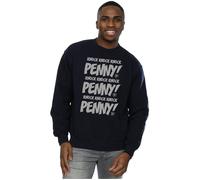 The Big Bang Theory Men's Sheldon Knock Knock Penny Sweatshirt in Navy | Size: Small The Big Bang Theory Navy S