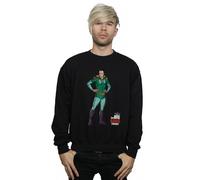 The Big Bang Theory Men's Sheldon Superhero Sweatshirt in Black | Size: XL The Big Bang Theory Black XL