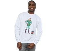 The Big Bang Theory Men's Sheldon Superhero Sweatshirt in White | Size: 3XL The Big Bang Theory White 3XL