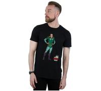 The Big Bang Theory Men's Sheldon Superhero T-Shirt in Black | Size: Small The Big Bang Theory Black S