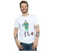 The Big Bang Theory Men's Sheldon Superhero T-Shirt in White | Size: 3XL The Big Bang Theory White 3XL