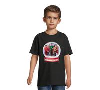 The Big Bang Theory Men's Snow Globe Cotton Christmas T-Shirt in Black | Size: Small The Big Bang Theory Black S
