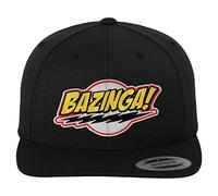The Big Bang Theory Officially Licensed Bazinga Patch Premium Snapback Cap (Black)