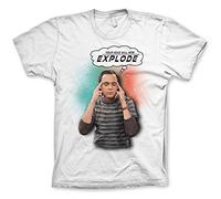 The Big Bang Theory Officially Licensed Sheldon - Your Head Will Now Explode Mens T-Shirt (White), XXX-Large