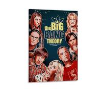 The Big Bang Theory Poster Art TV Show Wall Print Geeky Home Decor Pop Culture Artwork Funny Science Room Decoration Gift for Fans Unique Living Room Accent Gift 20x30inch(50x75cm) Framed