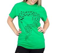 The Big Bang Theory Sheldon Bats Adult Green T-Shirt (Adult Medium)