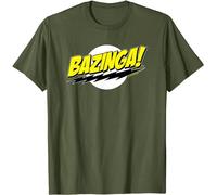 The Big Bang Theory Sheldon Bazinga T-Shirt Green