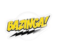 The Big Bang Theory Sheldon Cooper Bazinga Sticker Size S (10 x 10 cm)
