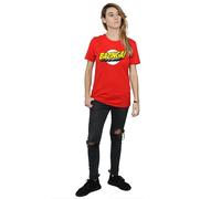 The Big Bang Theory Women's Bazinga Boyfriend T-Shirt in Red | Size: 3XL The Big Bang Theory Red 3XL