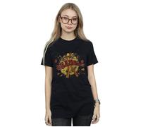 The Big Bang Theory Women's Bazinga Explosion Cotton Boyfriend T-Shirt in Black | Size: Large The Big Bang Theory Black L