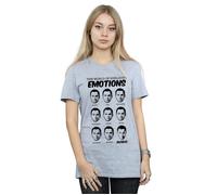 The Big Bang Theory Women's Emotions Sheldon Cotton Boyfriend T-Shirt in Grey | Size: 2XL The Big Bang Theory Grey 2XL