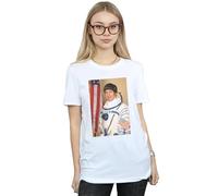 The Big Bang Theory Women's Howard Wolowitz Rocket Man Cotton Boyfriend T-Shirt in White | Size: Large The Big Bang Theory White L