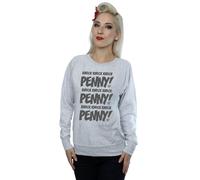 The Big Bang Theory Women's Knock Knock Penny Sheldon Sweatshirt in Grey | Size: 2XL The Big Bang Theory Grey 2XL