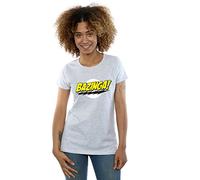 The Big Bang Theory Women's Sheldon Bazinga T-Shirt Sport Grey Medium
