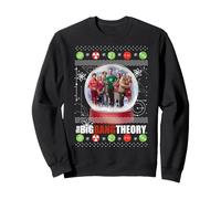 The Big Bang Theory Women's Snow Globe Christmas Sweatshirt in Black | Size: Small The Big Bang Theory Black S