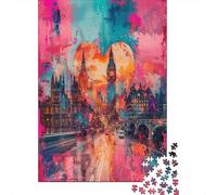 The Big Ben in London Puzzle - Premium Jigsaw Puzzles For Adults - Jigsaws 1000 Piece Jigsaw Puzzles For Adults - Unique Cut Jigsaw Board - Adult Puzzles And Puzzle Board for Stress Relief 1000pcs (75