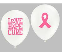The Big C Awareness 12" Latex Balloons - Breast Pink (10Pc)