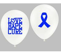 The Big C Awareness 12" Latex Balloons - Prostate Blue (10Pc)