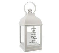 The Big Card Company Personalised 'Your Light Shines Bright' White Lantern