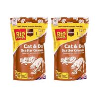 The Big Cheese Cat & Dog Scatter Granules 750G X 2 Pack Natural Plant Oil Deterrent For Digging Scratching In Gardens