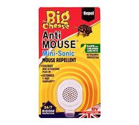 The Big Cheese Mini-Sonic Mouse Repellent Discreet, Small, Plug-In, Humane, Ultrasonic Rodent Pest Deterrent for the Home, Safe for Use Around Cats and Dogs
