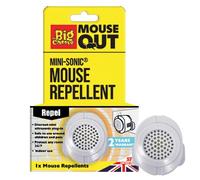 The Big Cheese Mini-Sonic Mouse Repellent Discreet, Small, Plug-In, Humane, Ultrasonic Rodent Pest Deterrent for the Home, Safe for Use Around Cats and Dogs
