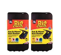 The Big Cheese Rat & Mouse Bait Station Pack Of 2 Reusable Tamper-Resistant Weatherproof