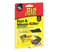 The Big Cheese Rat & Mouse Rodent Bait, Pack Of 6, 150G