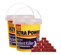 The Big Cheese Ultra Power Bait Single Feed Fast Acting Rodent Killer 15 X 20G Pack Of 2