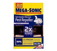 The Big Cheese Ultra Power Mega-Sonic® Twin-Speaker Pest Repeller, Repels Mice and Rats, Whole Room Protection, Double Speakers, Powerful, Electronic