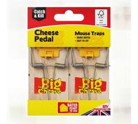 The Big Cheese Wooden Mouse Trap, Pair Of 2 (H)25mm (W)46mm