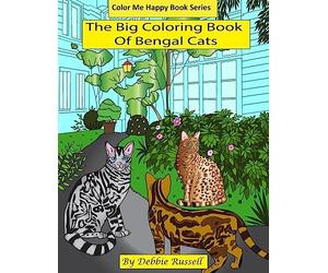 The Big Coloring Book Of Bengal Cats (Color Me Happy)