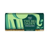 The Big Daddy Pistachio Giant Chunky Chocolate Bar with Pistachio Creme, Chopped Nut Pieces & Soft Caramel, 280g