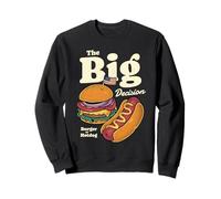 The Big Decision Burger Hotdog American Flag Sweatshirt