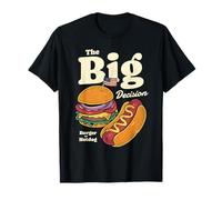The Big Decision Burger Hotdog American Flag T-Shirt