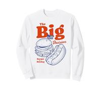 The Big Decision Burger or Hotdog 4th of July Food Sweatshirt