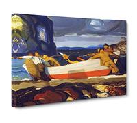 The Big Dory By George Bellows Canvas Print | Gallery Wrapped 30mm Frame Wall Art | 24x16 inches | Ready to Hang | Classic Picture | Living Room Bedroom Lounge Office
