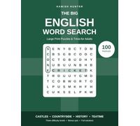The Big English Word Search: 100 Large Print Puzzles & Trivia for Adults - Castles, Kings and Queens, Countryside, Afternoon Tea and More, with a Bonus Quiz (Saltire Puzzle Books - Word Search)