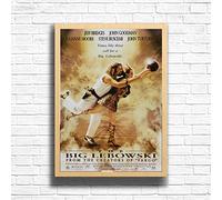 The Big Lebowski, 90s Movie Print Vintage Nostalgic Film Poster, A4 and A3 Size Frame Options, Great Home, Pub, Café, Bar Decoration Wall Art Print, House gift for movie lovers (A3 Framed (Oak))