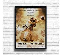 The Big Lebowski, 90s Movie Print Vintage Nostalgic Film Poster, A4 and A3 Size Frame Options, Great Home, Pub, Café, Bar Decoration Wall Art Print, House gift for movie lovers (A3 Framed (Black))