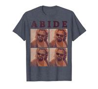 The Big Lebowski Abide Four Box Up T-Shirt, Men, Heather Blue, Medium