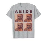 The Big Lebowski Abide Four Box Up T-Shirt, Men, Heather Grey, Small
