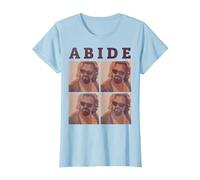 The Big Lebowski Abide Four Box Up T-Shirt, Women, Baby Blue, XX-Large