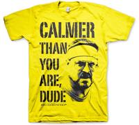 The Big Lebowski Calmer Than You Are, Dude T-Shirt Yellow