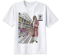 The Big Lebowski Dude T Shirt Men Cartoon Cool Funny White Tshirt Print T-Shirt Men Tees