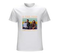 The Big Lebowski is This Your Homework Larry Vintage Mens Black Cotton T-Shir. T Shirt White L